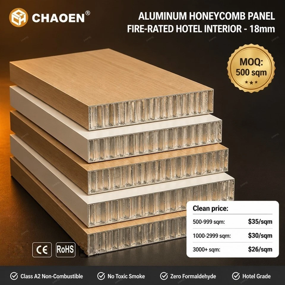 A2 Fire-Rated Aluminum Honeycomb Panels For Hotel & Public Interior suppliers A2 Fire-Rated Aluminum Honeycomb Panels For Hotel & Public Interior suppliers
